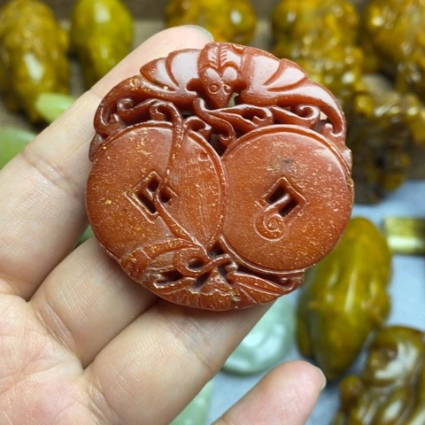 蛇纹石玉未镶嵌颈饰12