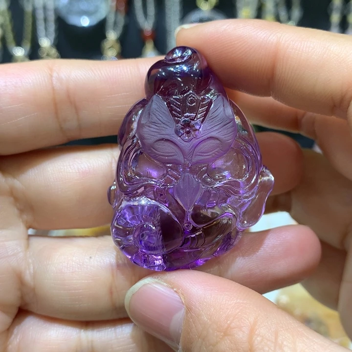 水晶颈饰未镶嵌天然