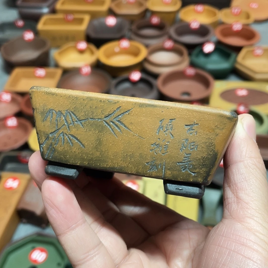 紫砂小盆8*3瑕盆小盆