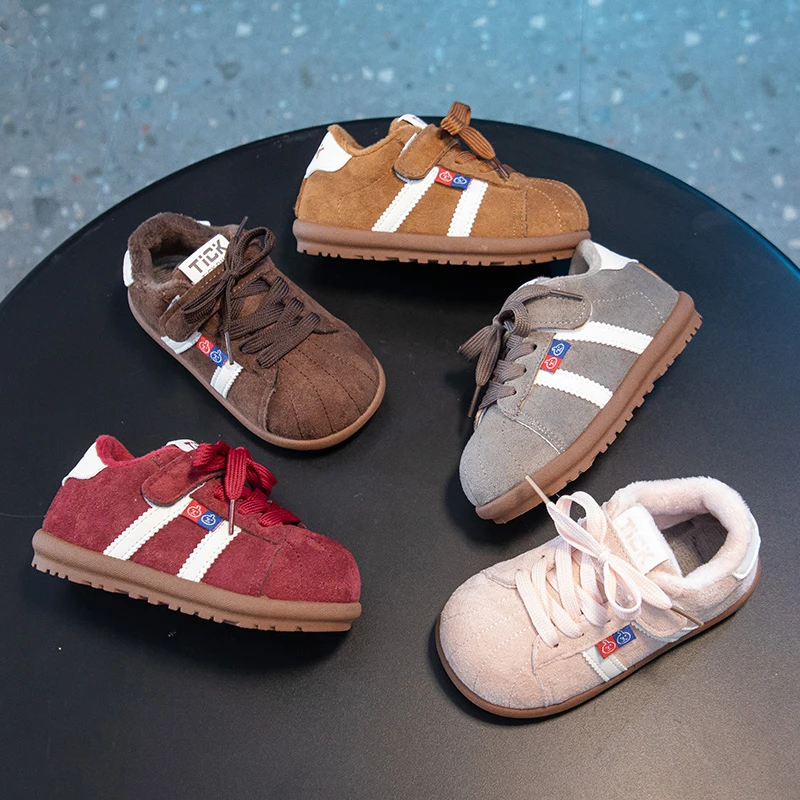 儿童鞋透气阿甘鞋秋冬男童运动鞋时尚软底女童休闲德训鞋复古跑鞋