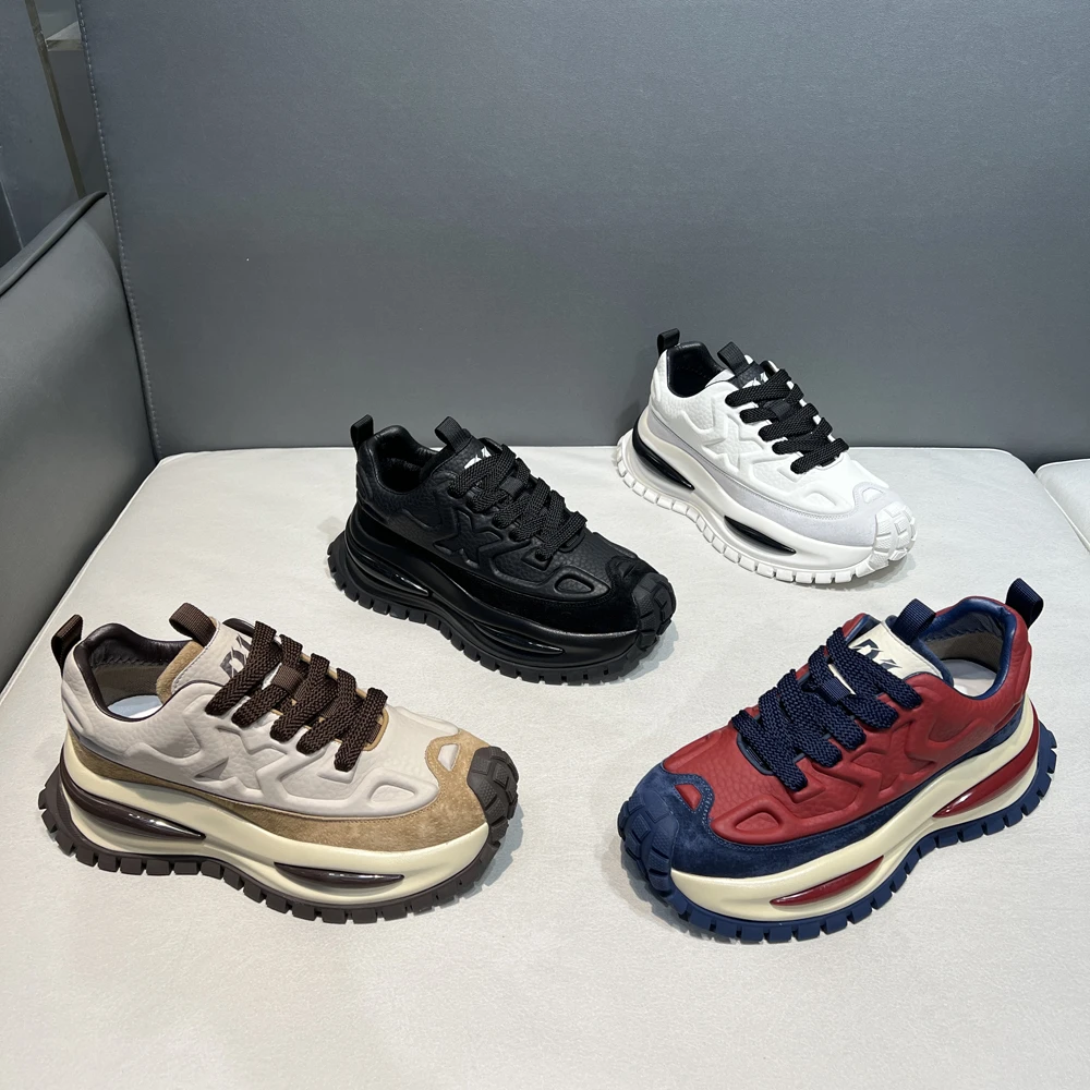 厚底素面增高系带耐磨透气低帮百搭时尚休闲鞋时尚冬季加绒保暖男