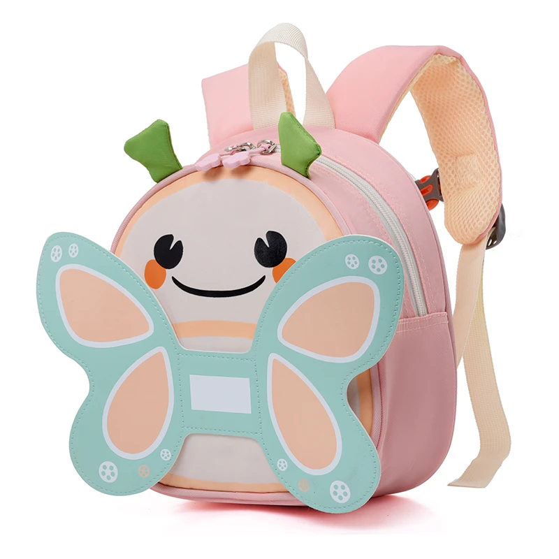 幼儿书包1-3岁宝宝早教春游卡通蝴蝶双肩小背包轻便可爱儿童包