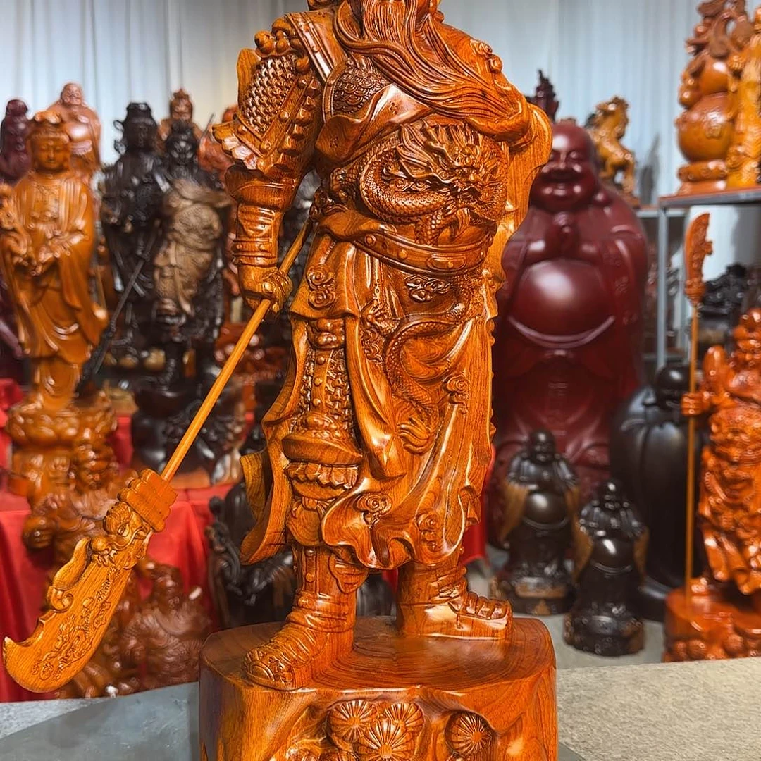 木老*58公分花梨木横刀关二爷