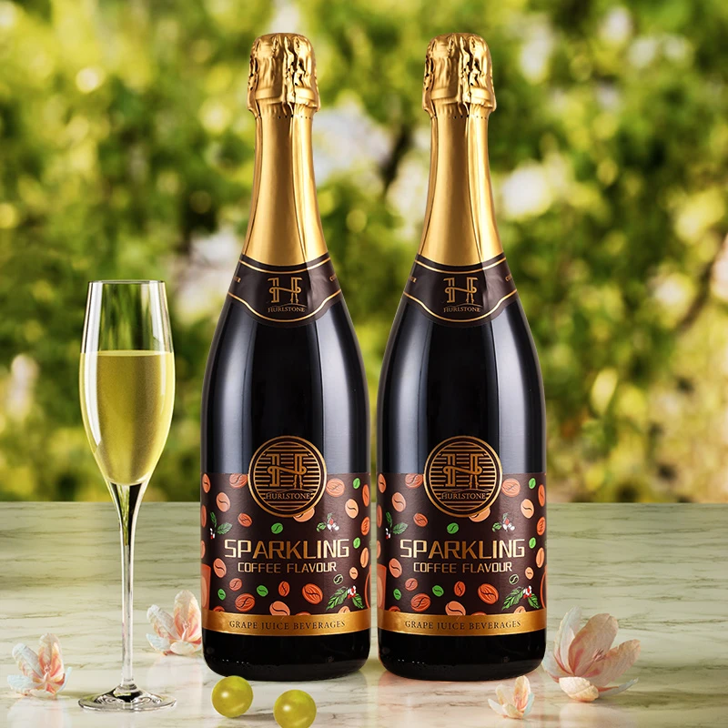 澳大利亚原瓶进口赫尔斯顿咖啡风味含气红葡萄汁饮料