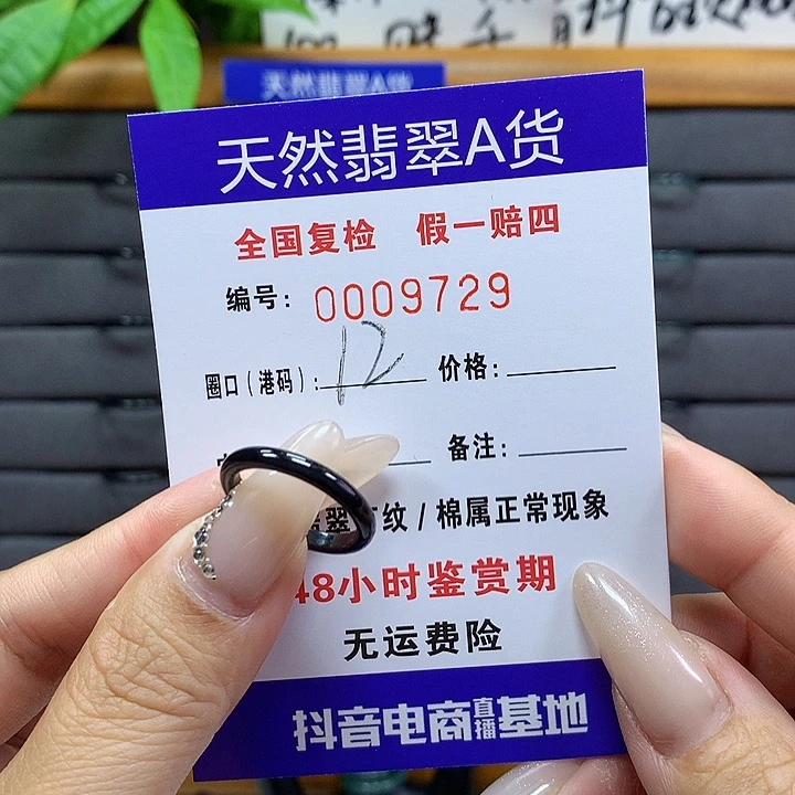 翡翠戒圈未镶嵌        9729