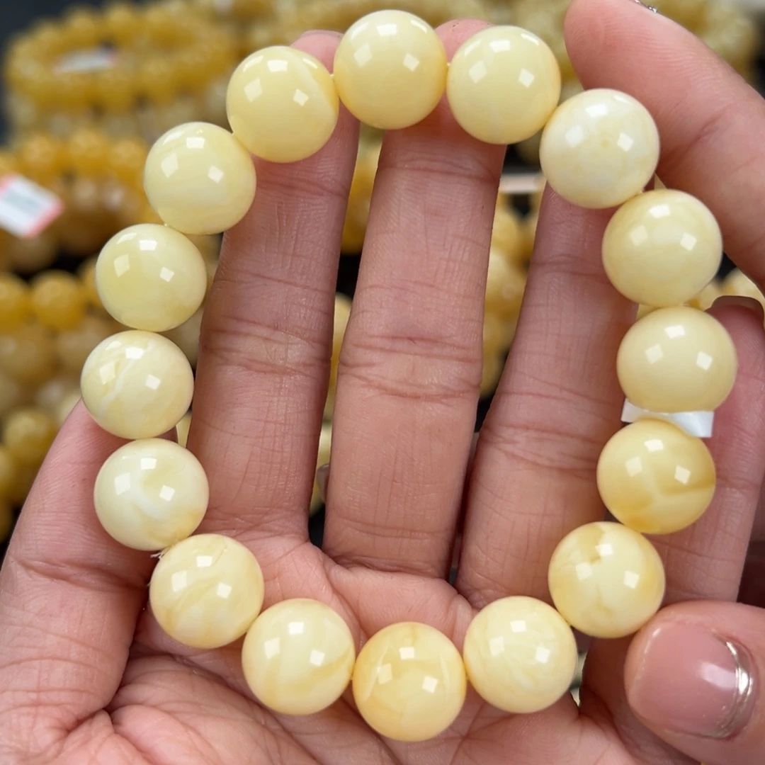 琥珀未镶嵌手链23克