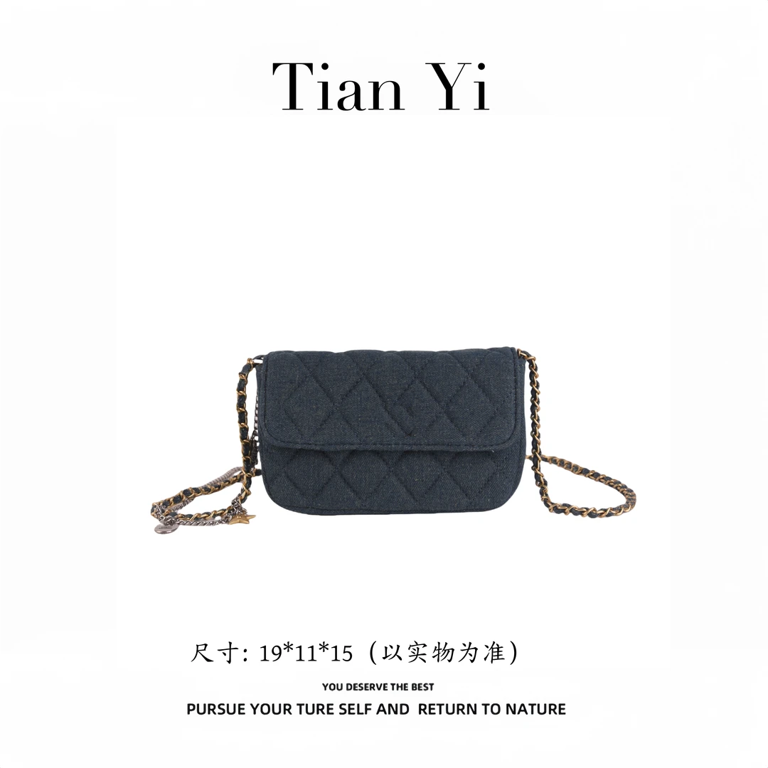 9144 深蓝-2025新款轻奢单肩手提斜挎包