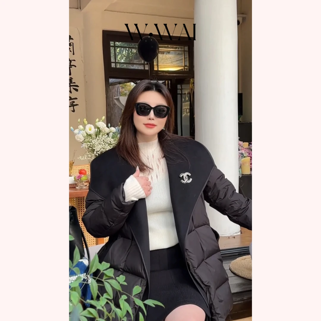 【傲风】 显瘦时尚可拆卸大翻领百搭羽绒服 D54Y406