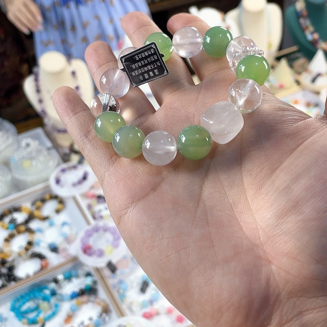 银S925镀金镶嵌手链水晶
