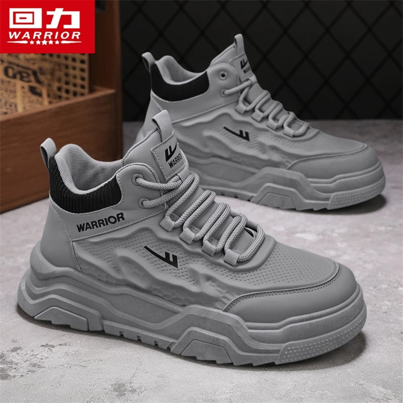 回力正品男鞋马丁靴2025新款老爹鞋高帮户外登山鞋冬季男士潮靴子