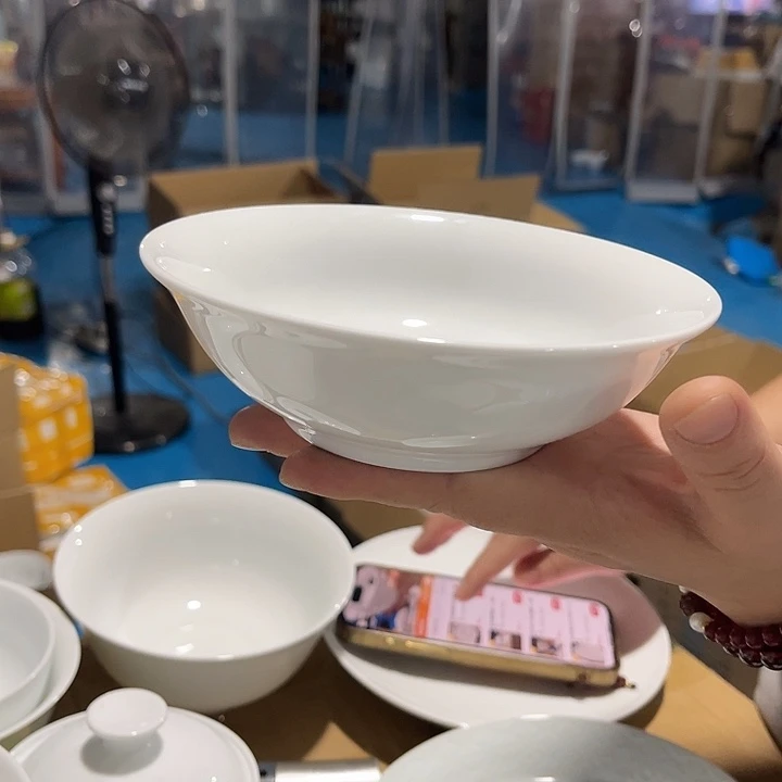 瓷片高白泥六英寸斗碗十个，包邮