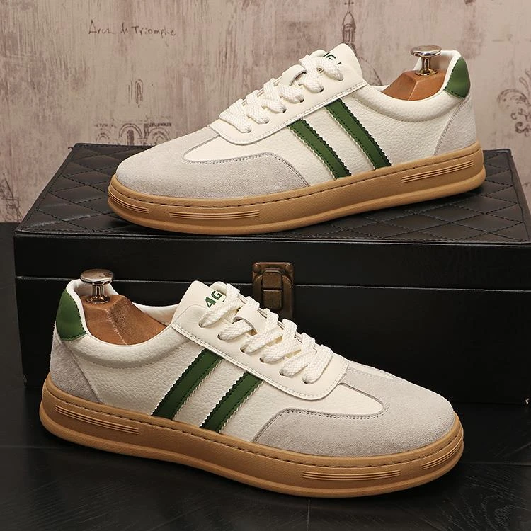 男鞋子新款阿甘鞋平跟运动百搭日常休闲鞋圆头青年低帮透气男板鞋