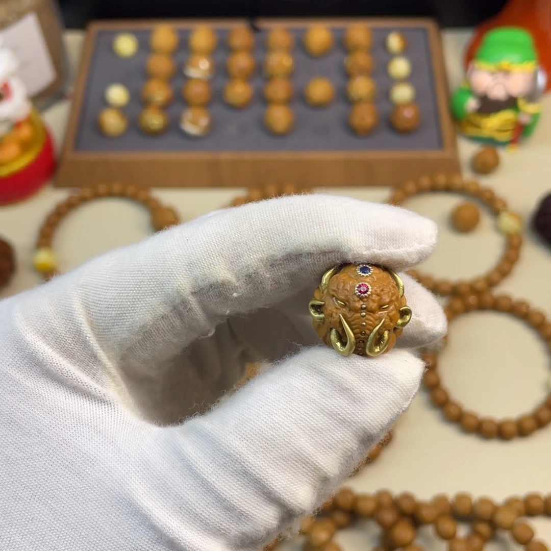 季***子猴头核桃吊坠猴头配饰