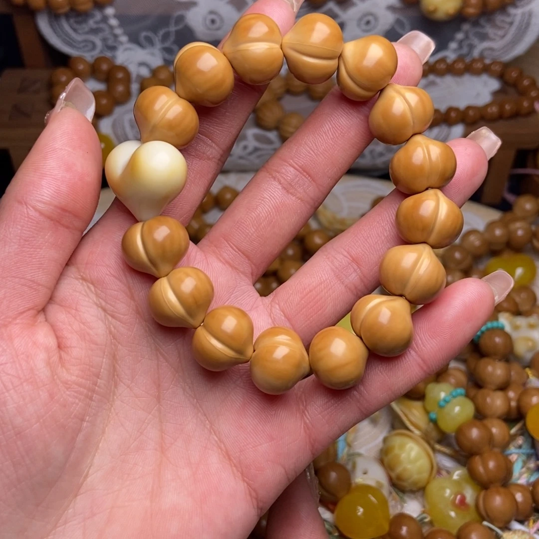 核桃屁桃手串15光面