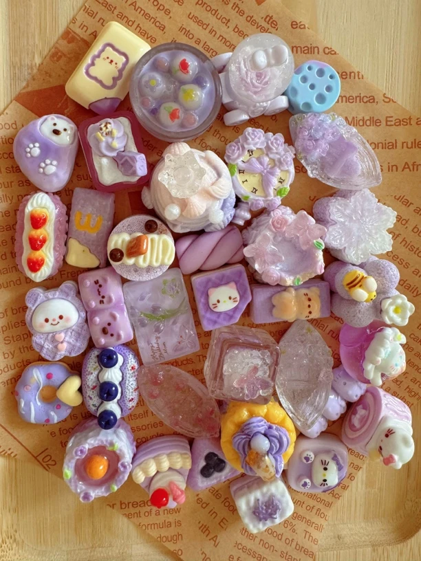 【直播拆】芋泥系列大盲袋 diy树脂配件保底25个