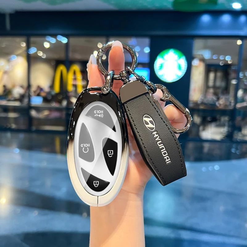 适用于北京现代索纳塔十一代钥匙套11代24款艾尼氪5loniq6包壳扣