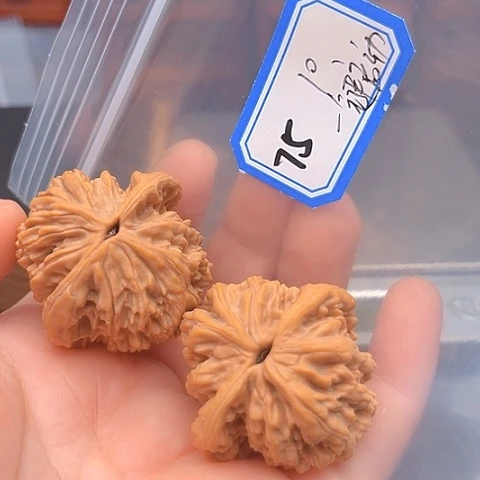 文玩核桃吊坠一**动虎头