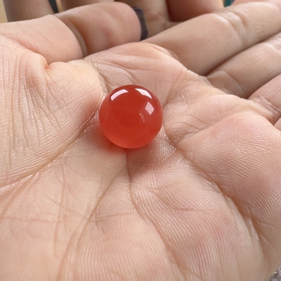 m***o南红玛瑙未镶嵌圆珠12.5