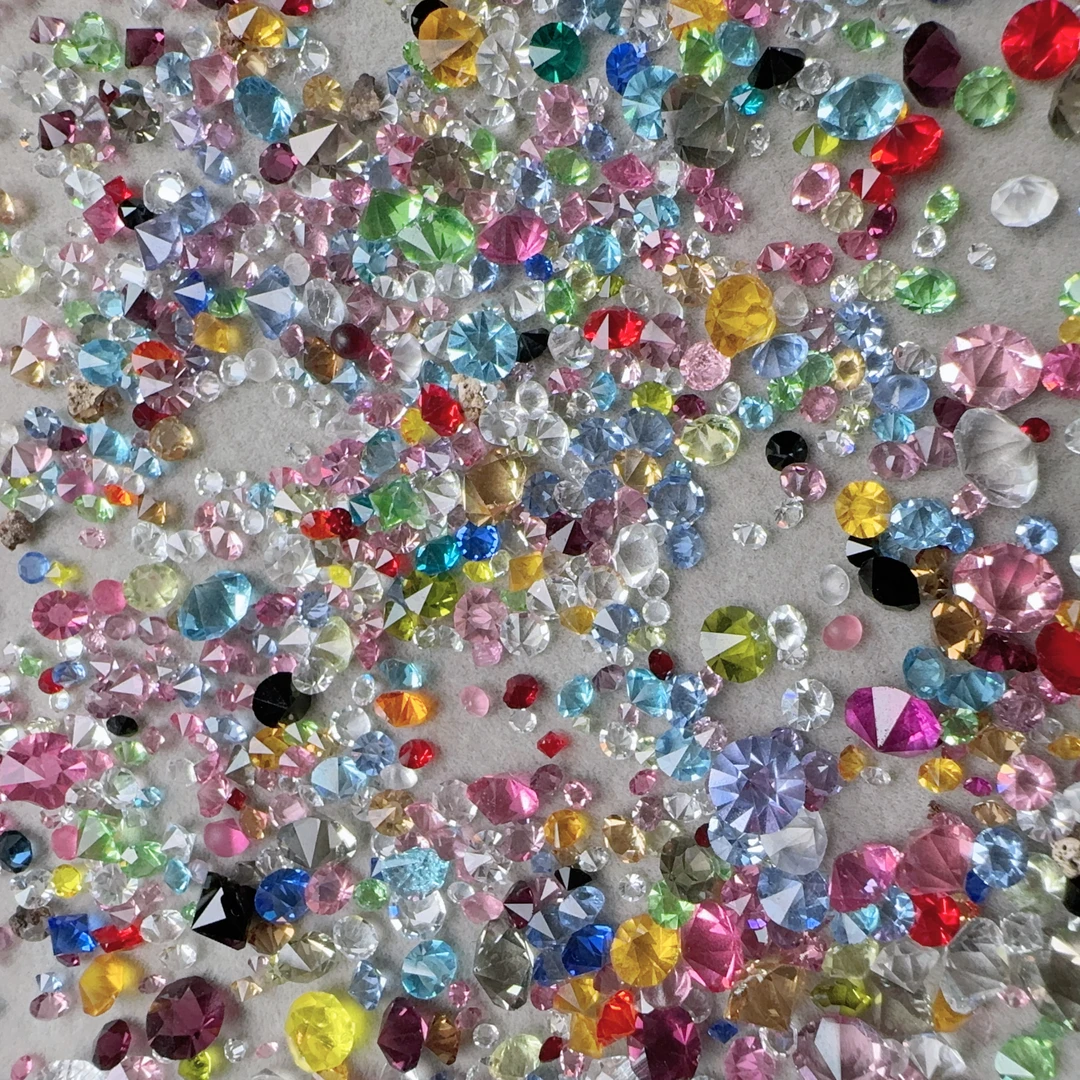 D【150-200】极光钻美甲  华子 梧州 K9水晶 5A锆石超闪透亮钻