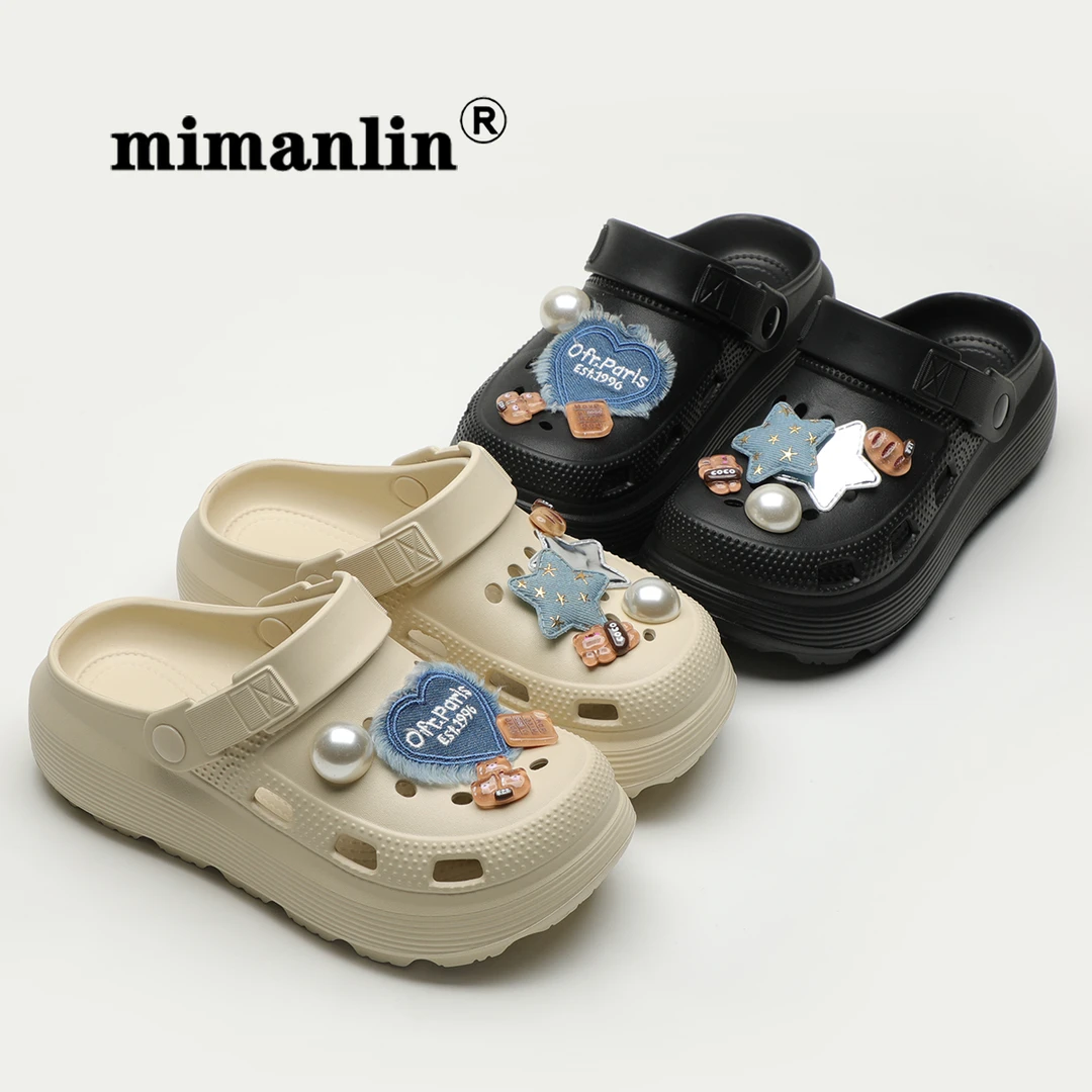 米曼琳网红爆款情侣洞洞鞋女防滑软底百搭沙滩凉拖鞋子外穿夏季款