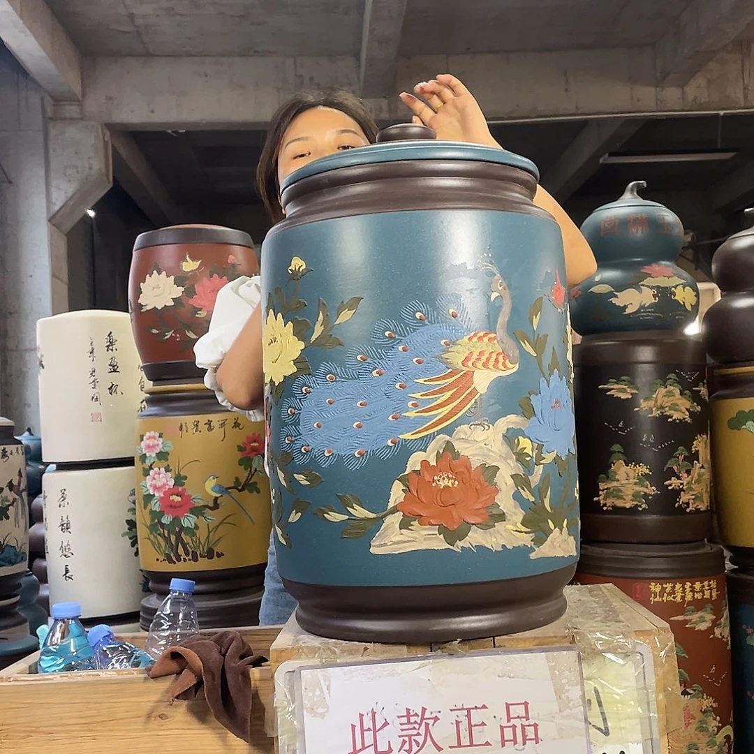 宜兴原矿紫砂茶叶罐