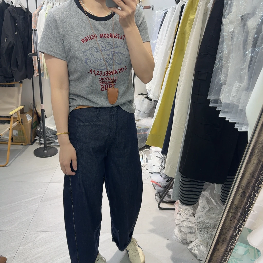 2025仟禧家自留款字母短袖