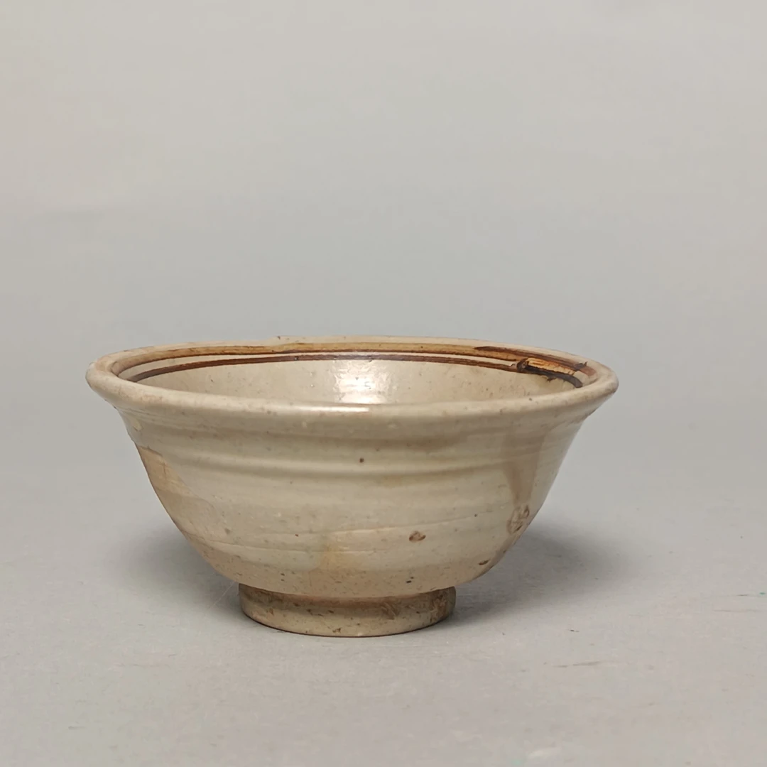 【010021841】明代 白釉褐彩杯