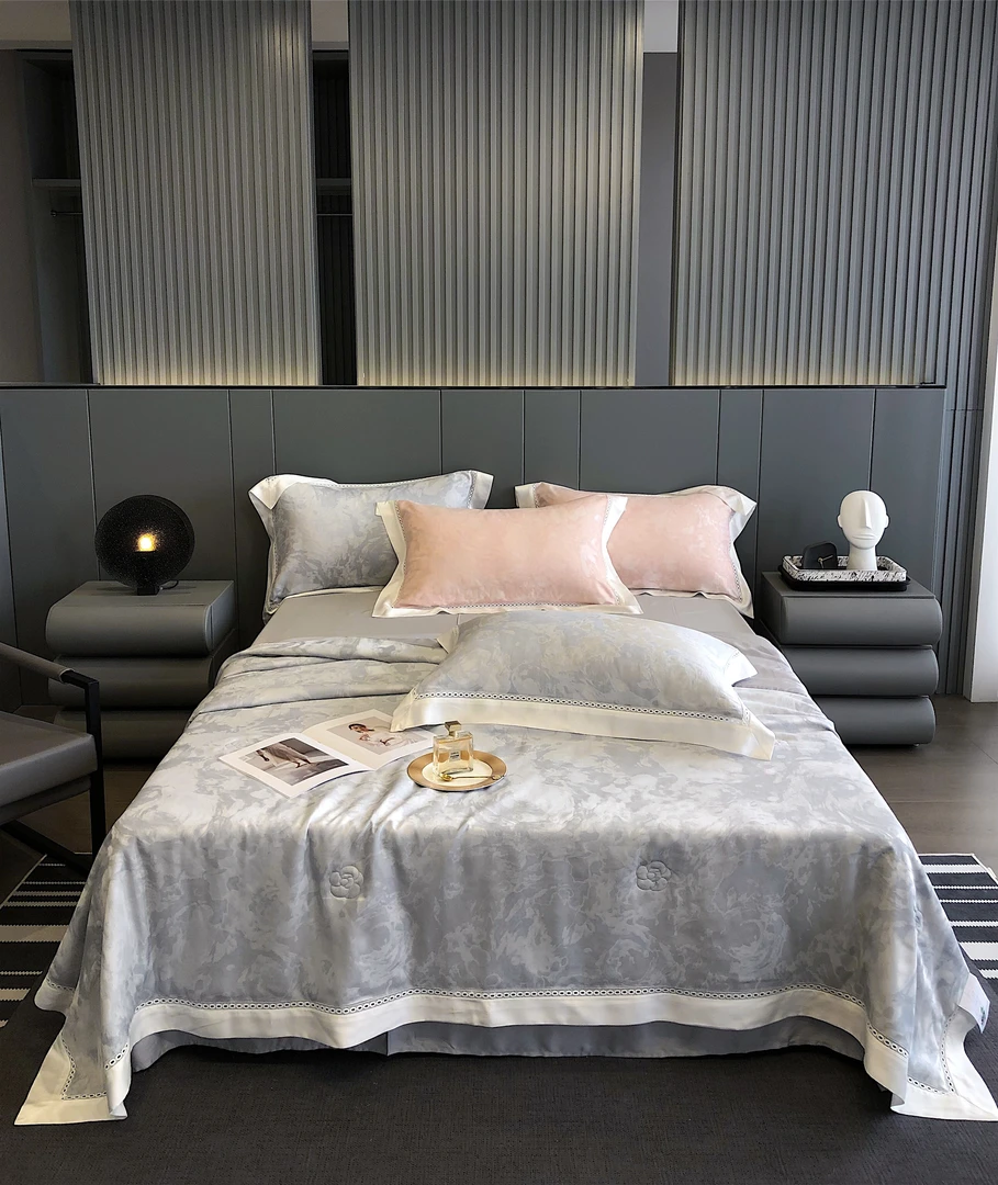 qeeboo-[星空夏被]高端轻奢莱赛尔纤维床单床盖款夏凉被四件套