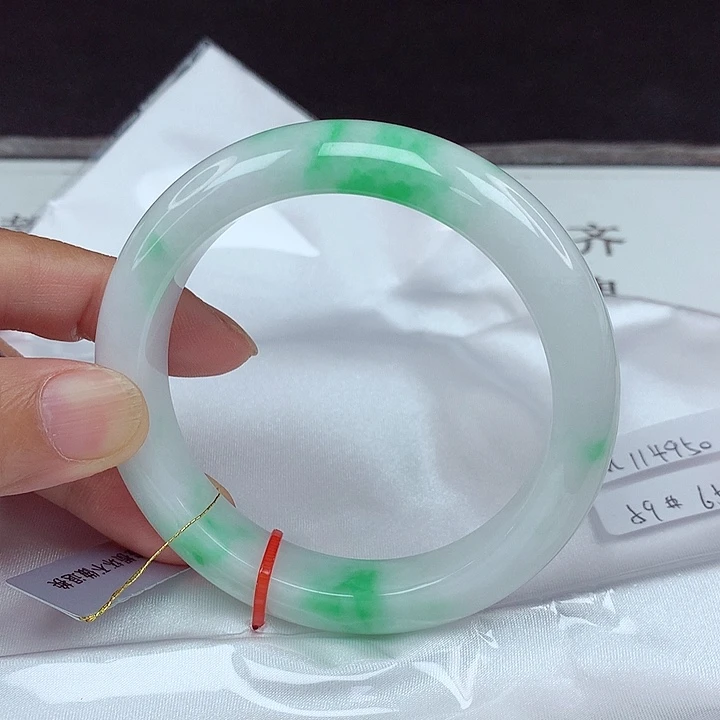翡翠未镶嵌手镯59圈4950