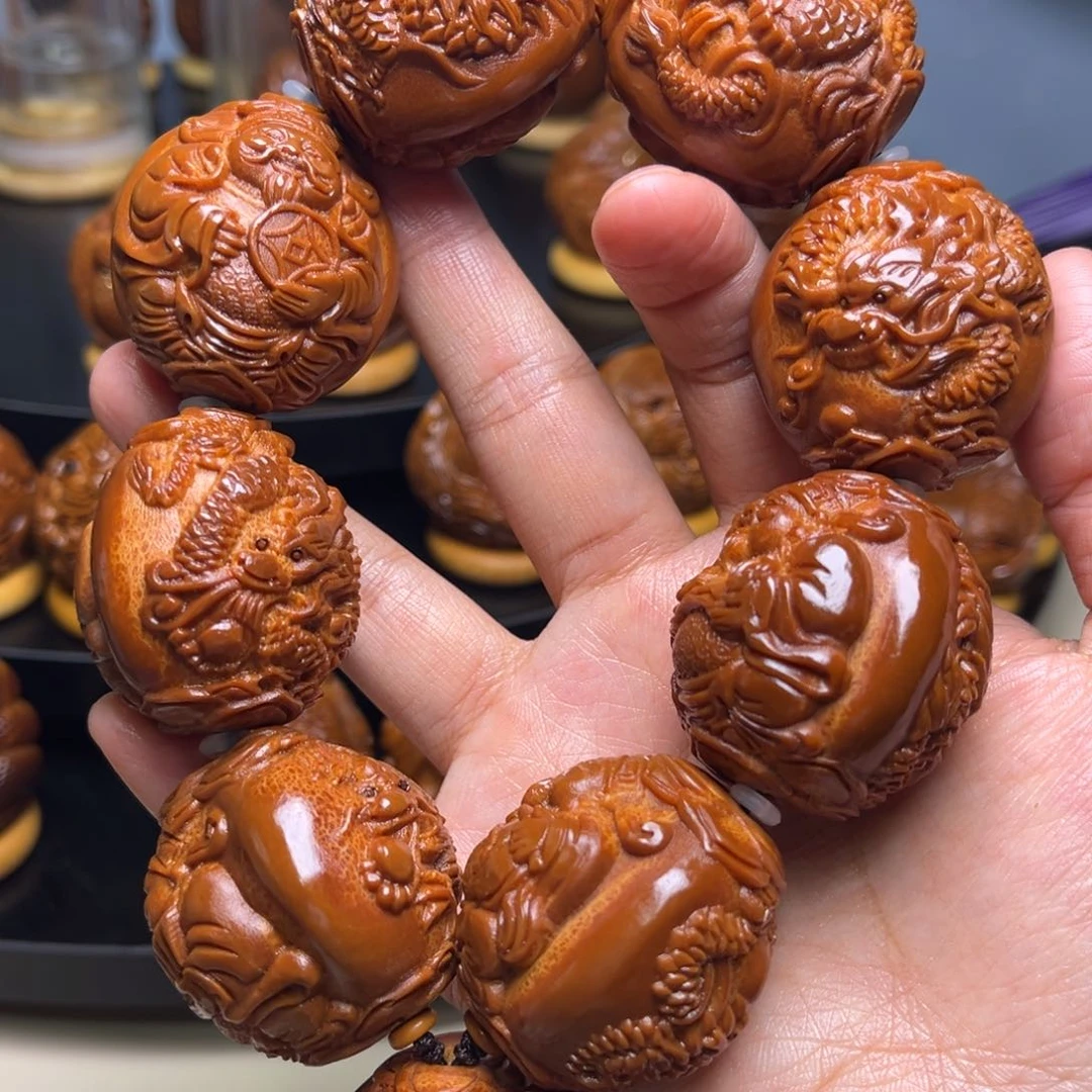 橄榄核手串/手链龙财神手持