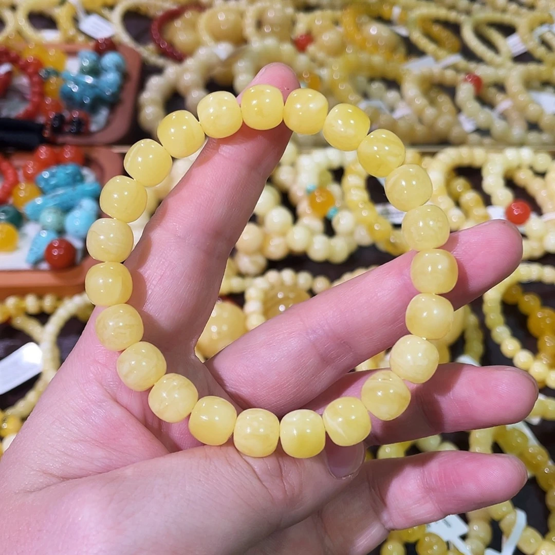 琥珀未镶嵌手链10.9g