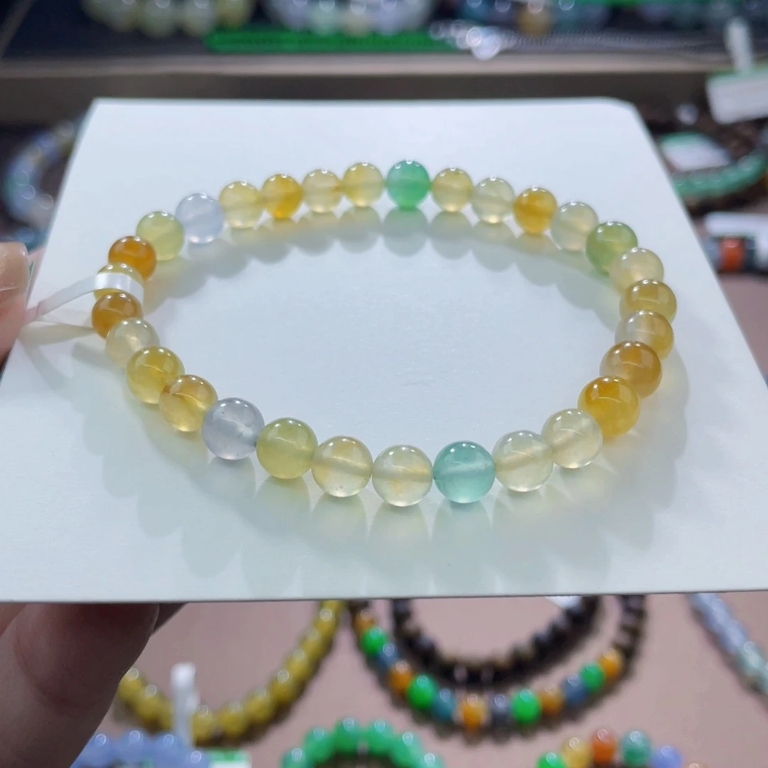 未镶嵌手链翡翠梦幻冰彩卡6+