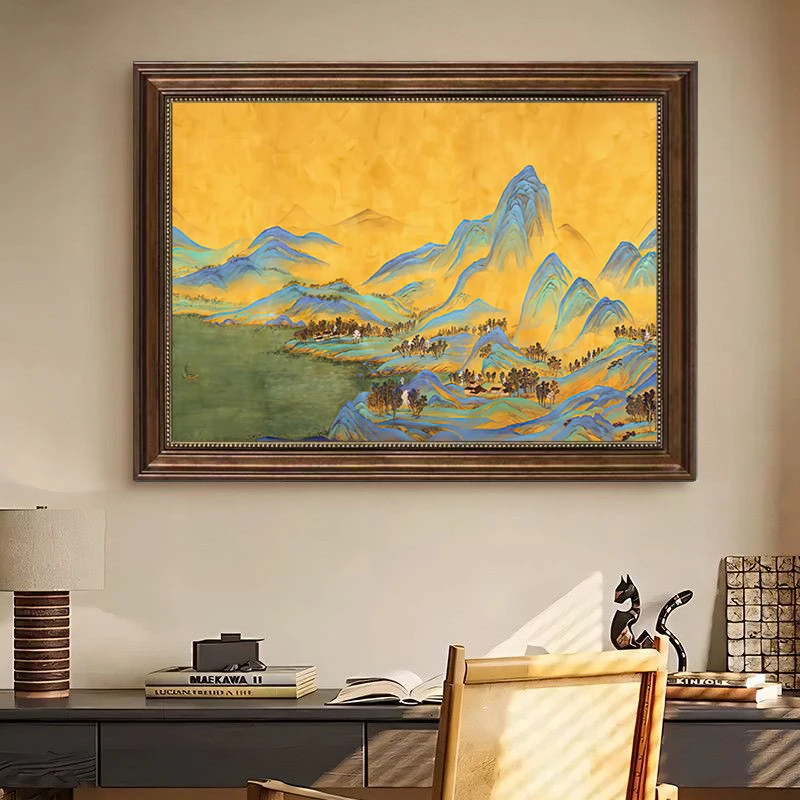 SA22背有靠山中古风客厅玄关装饰画沙发高级感走廊餐厅挂画