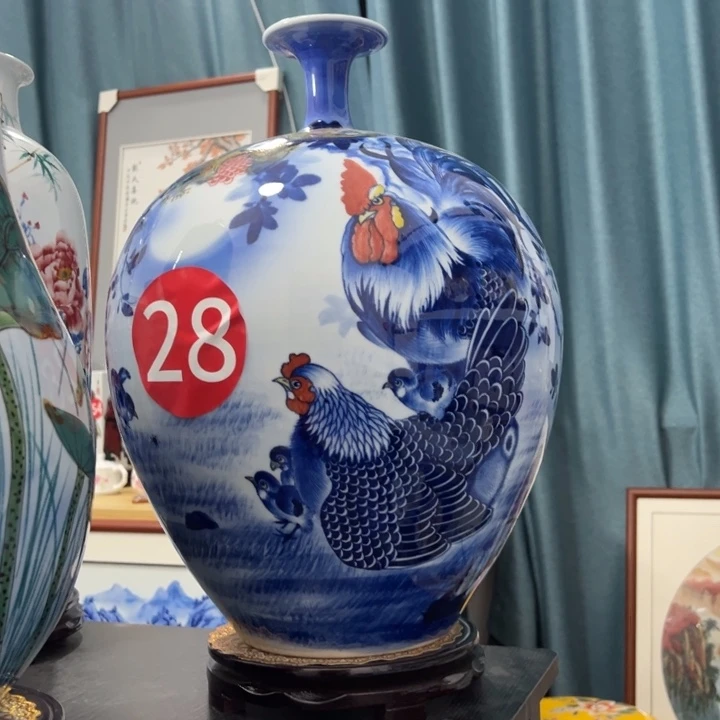 陶阖家欢乐陶瓷花瓶高51肚子35