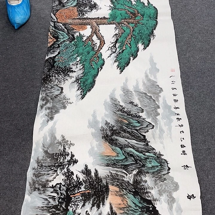 国画今天上午国画作品展示