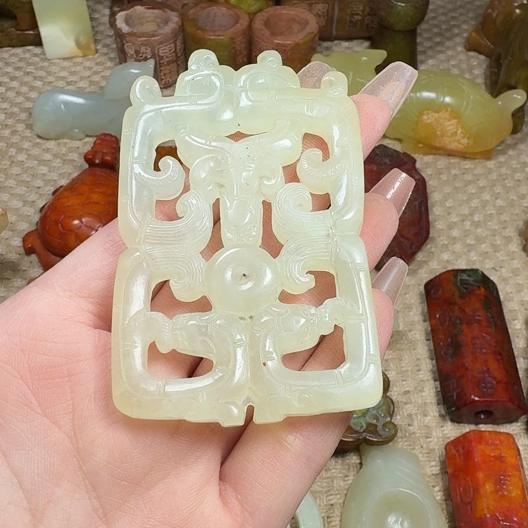 白玉菩提吊坠挂件