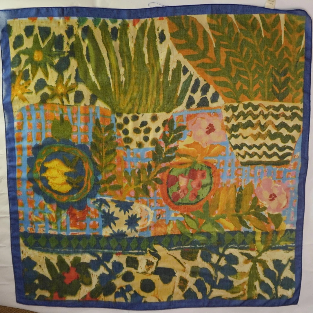 童趣大款 【大方巾】 精品高档丝巾防晒送礼亲肤丝绵混仿 110X110cm