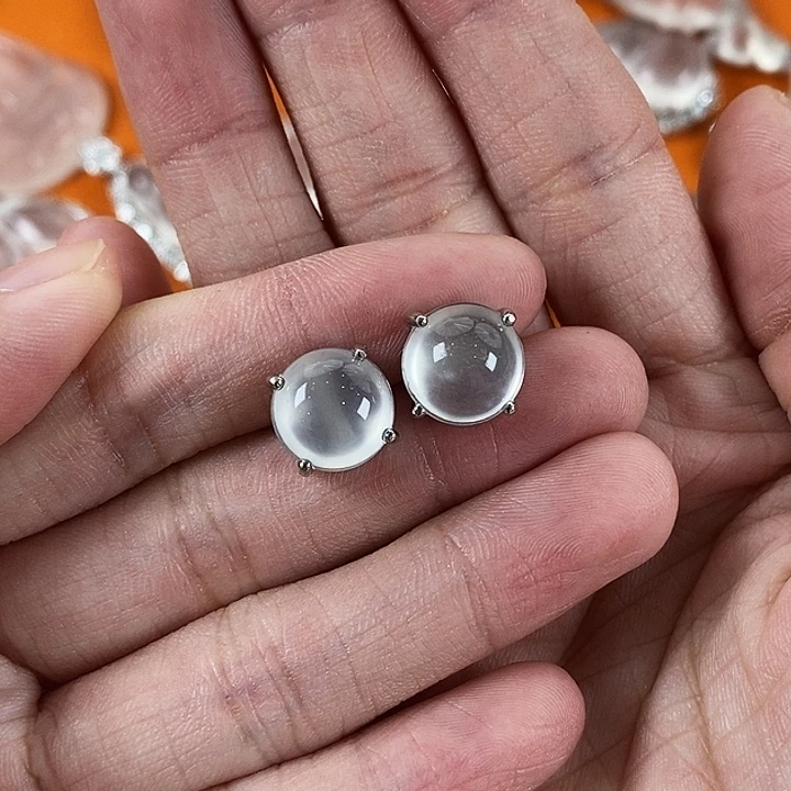 石英质玉银S925镶嵌颈饰