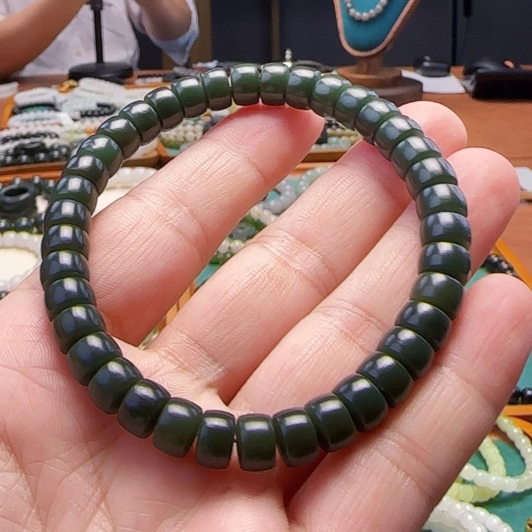 和田玉未镶嵌手链