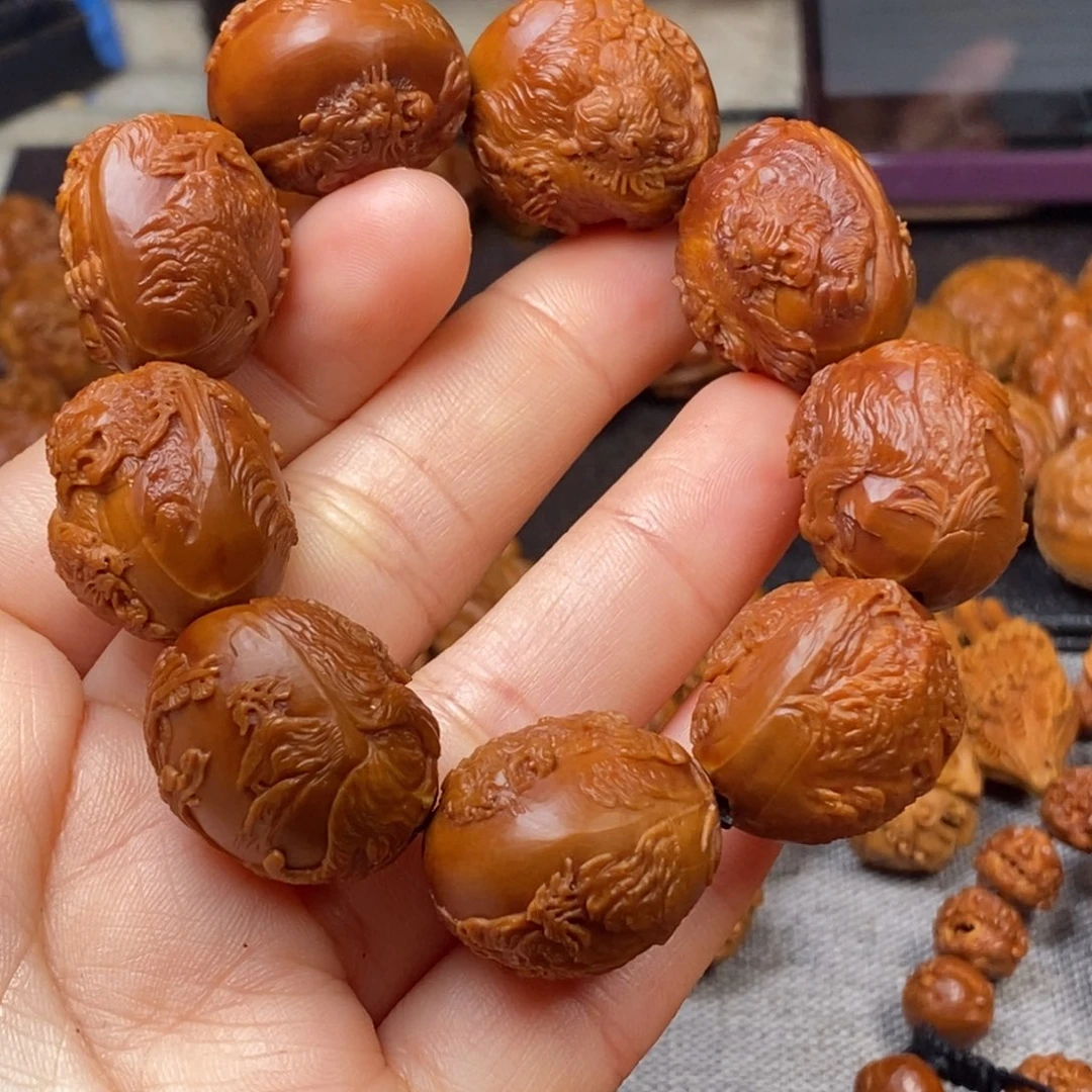 橄榄核手串/手链谱*核雕手串