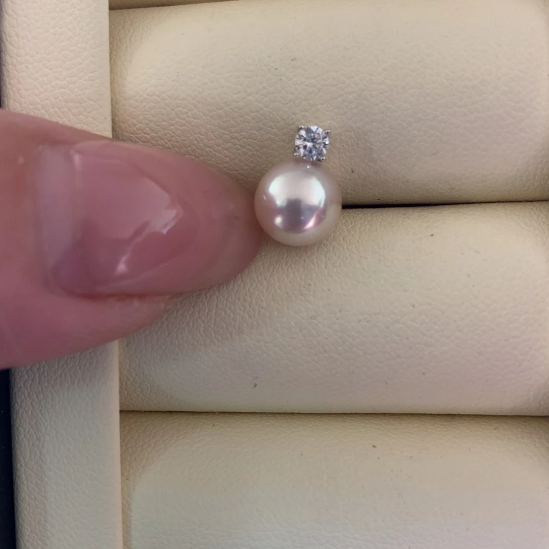 海水珍珠18K金镶嵌颈饰