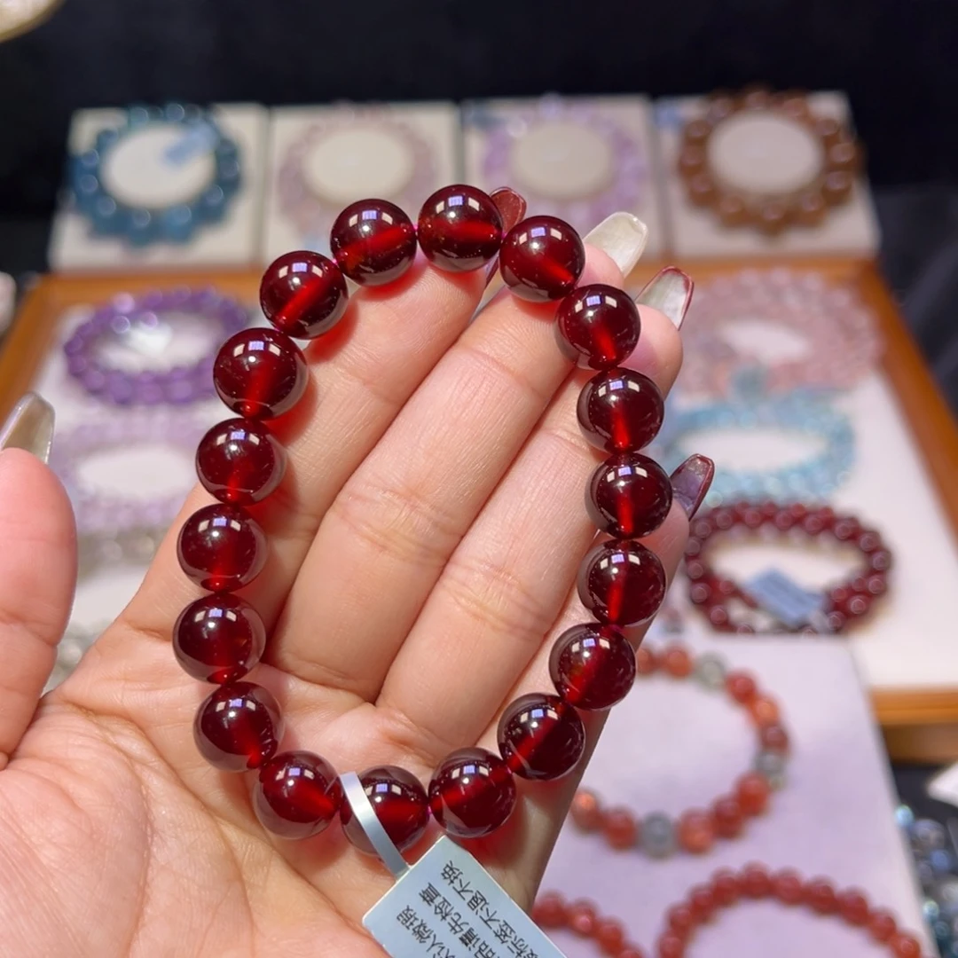 石榴石手串未镶嵌米****8石榴石11.3m m