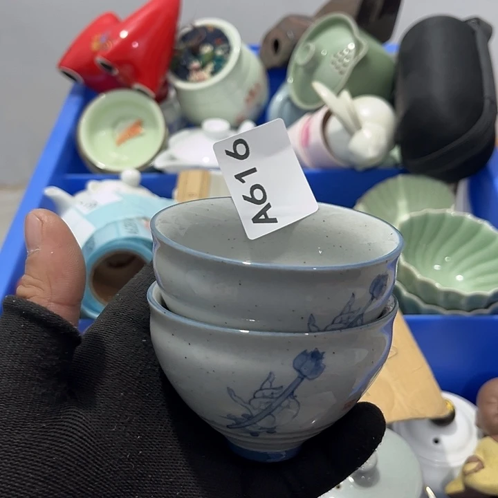 长***巷瓷片茶摆件工艺品摆件666