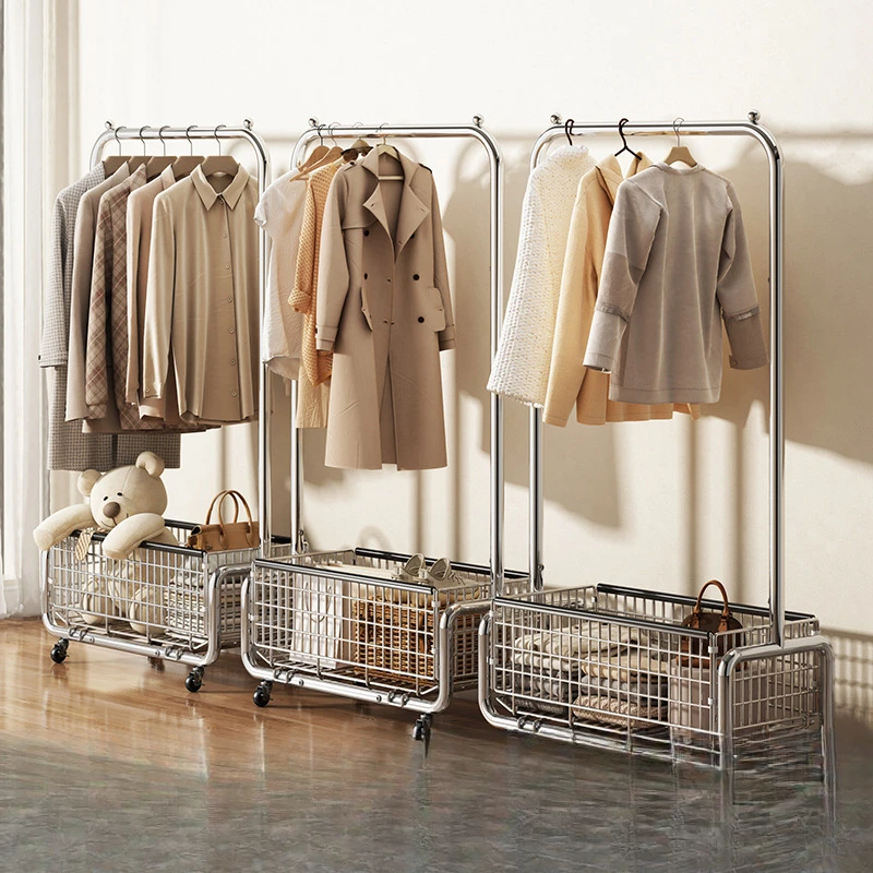 衣架落地卧室挂衣架可移动家用轻奢晾衣架室内衣服架子简易衣帽架