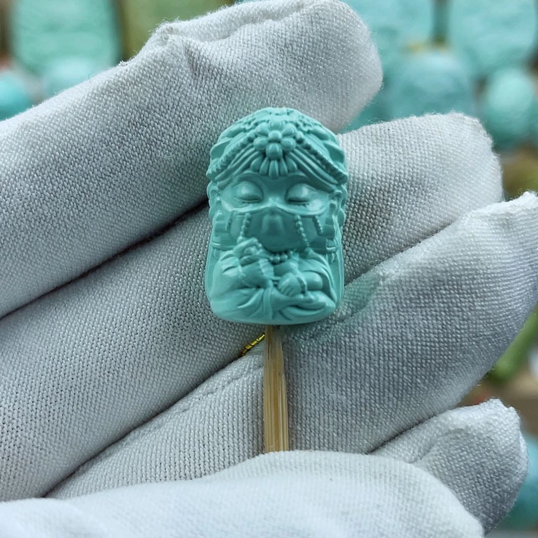 未镶嵌绿松石珠宝奇石