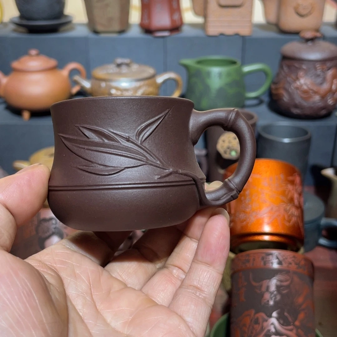 原矿紫砂手工主人杯