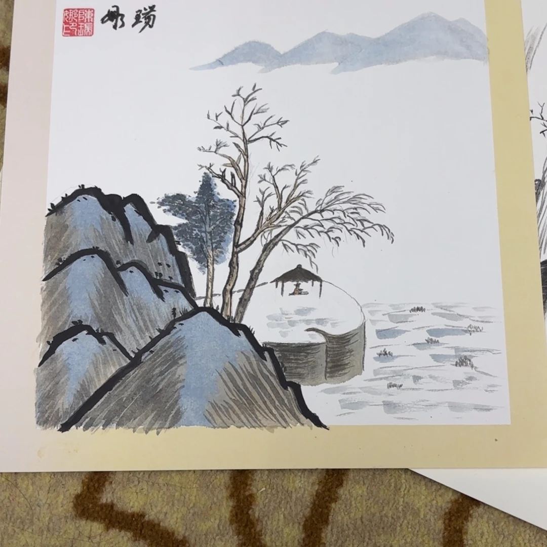 国画33卡纸作品艺