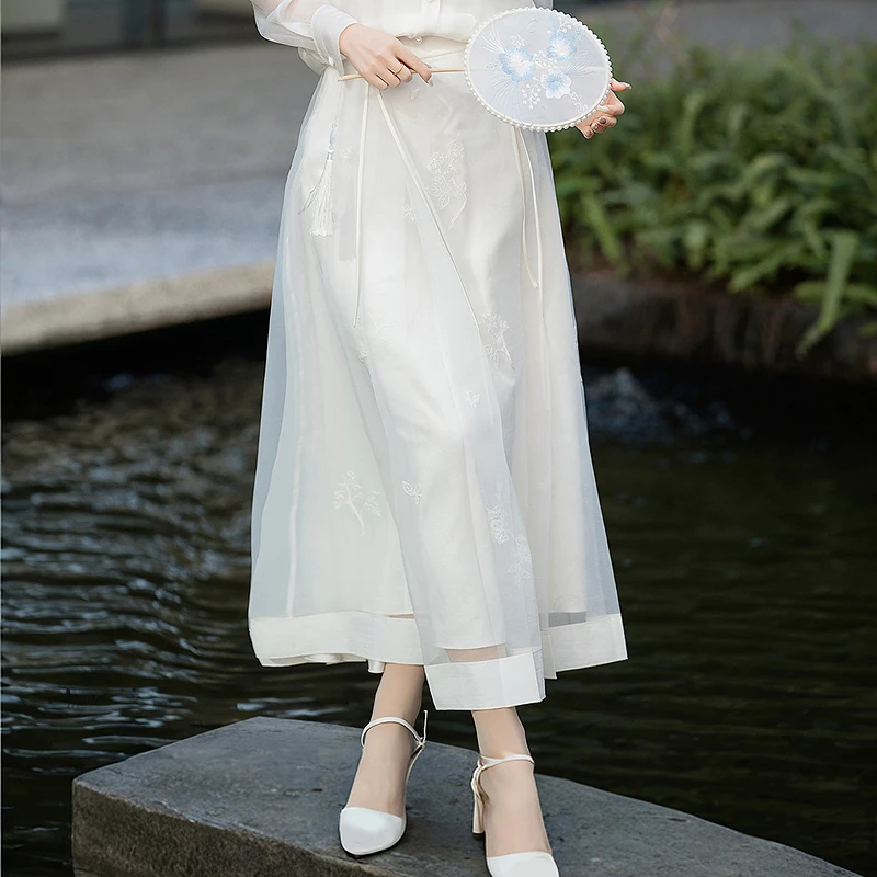 【国风云雾纱】新中式刺绣半身裙仙女马面裙DOUBLOVE贝爱25春新款