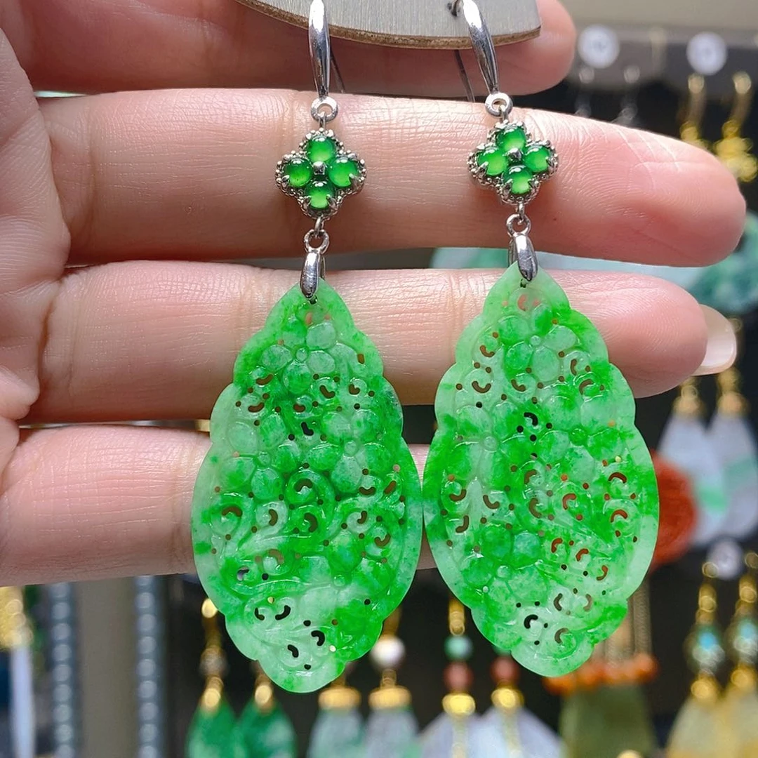 未镶嵌翡翠耳饰翡翠