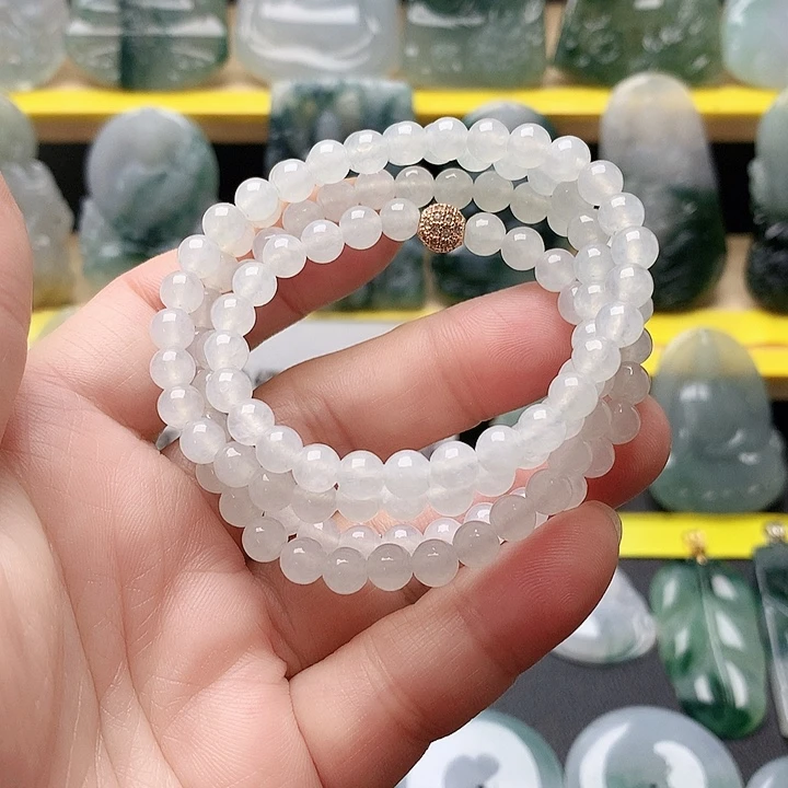 天***使翡翠未镶嵌项链项链